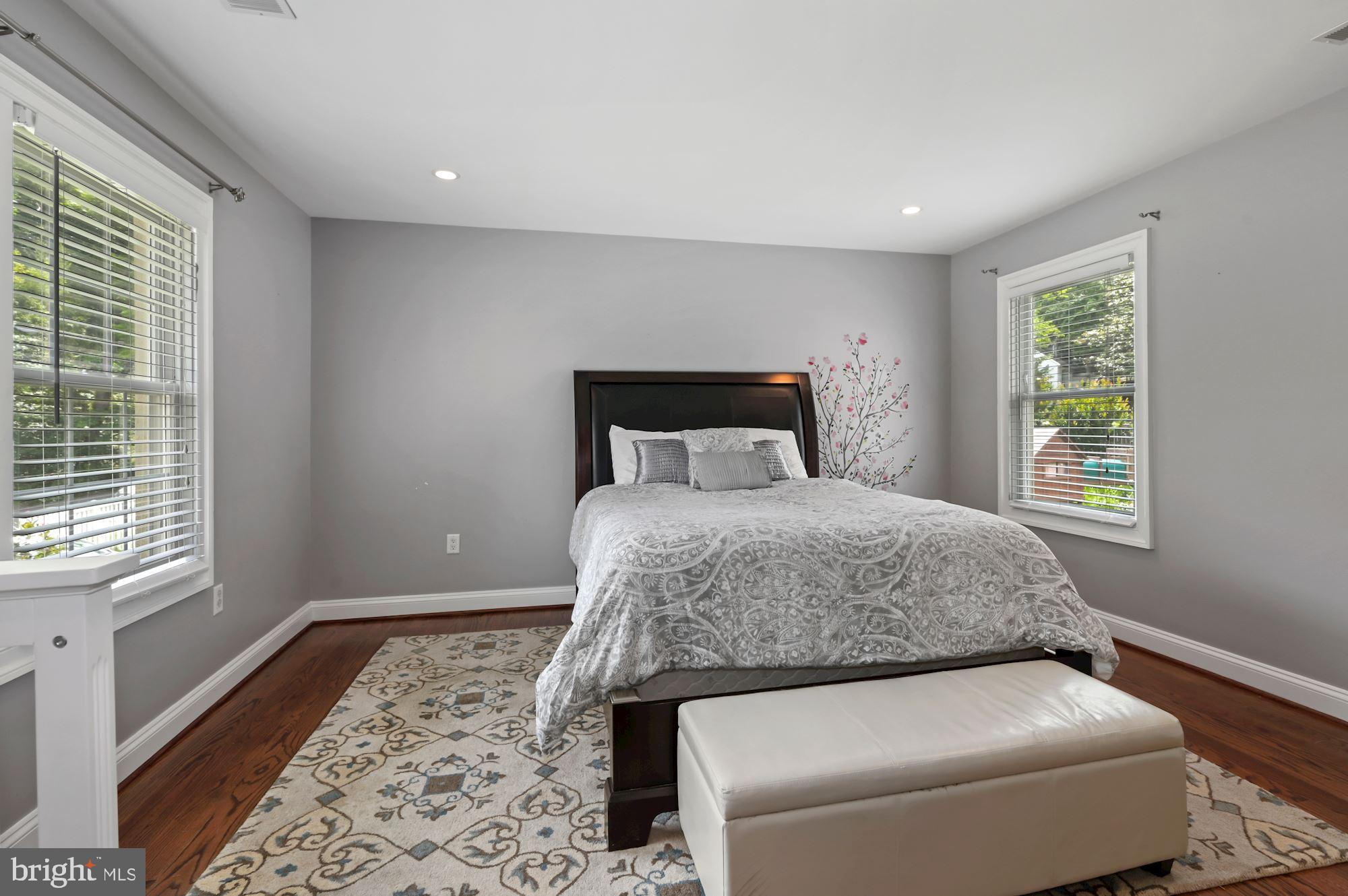 6005 Selvyn Road Bethesda, MD 20817 - Photo 41 of 65 Secondary Bedroom w/ Windows Facing Front & Rear