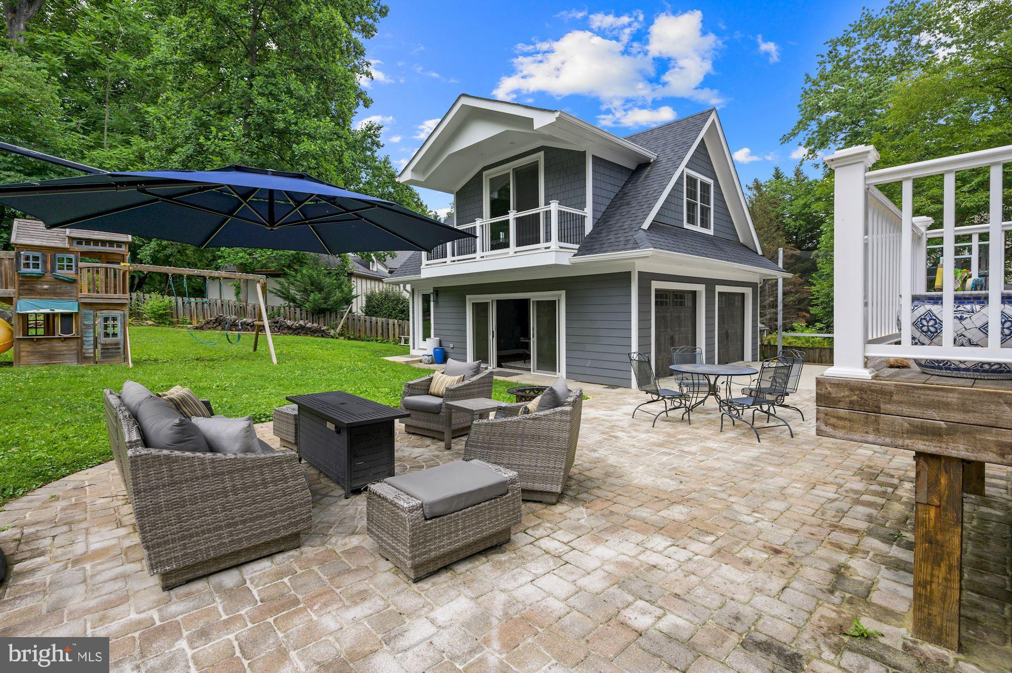 6005 Selvyn Road Bethesda, MD 20817 - Photo 65 of 65 Oversized Rear Patio w/ Guest House