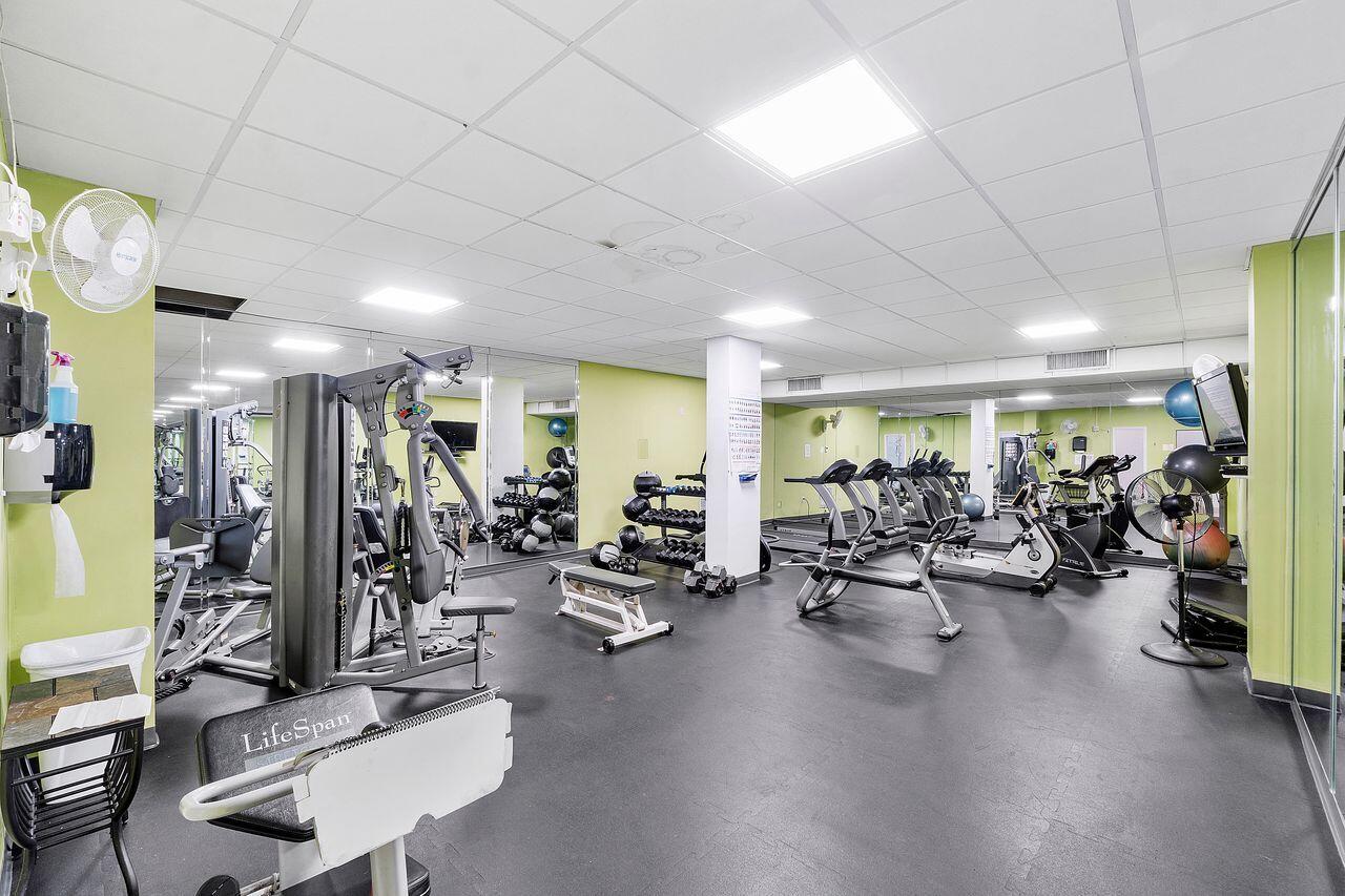 3450 South Ocean Boulevard, Unit 118 Palm Beach, FL 33480 - Photo 31 of 39 a view of a room with gym equipment