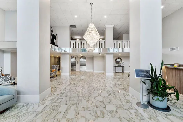 a building view with a outdoor space