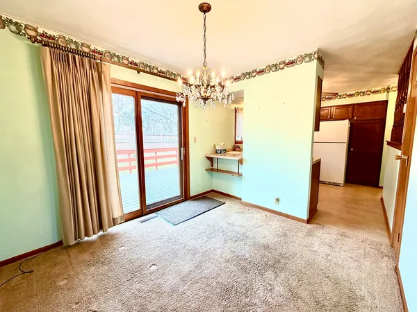 a view of a room with window