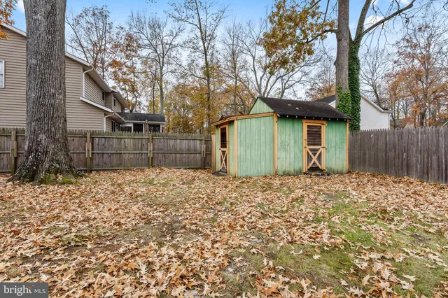 a backyard of a house