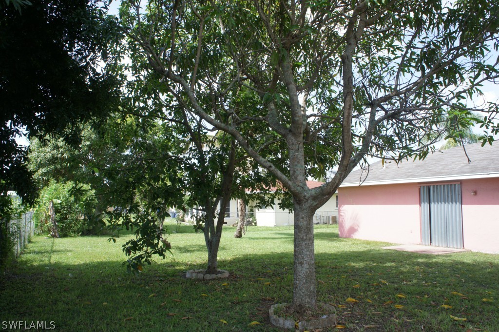 118 Rowland Road Lehigh Acres, FL 33936 - Photo 4 of 19 a view of a backyard with large trees