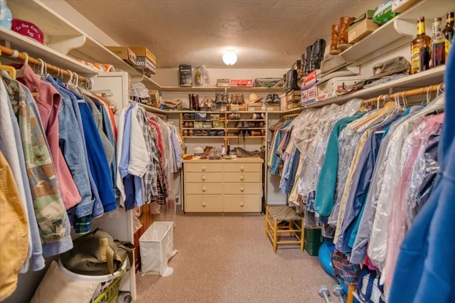 a view of store room with racks
