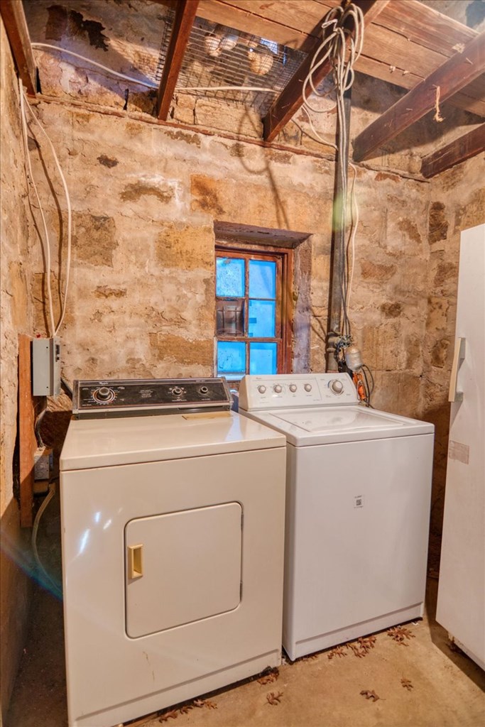424 Moody Street Mason, TX 76856 - Photo 28 of 49 a utility room with dryer and washer