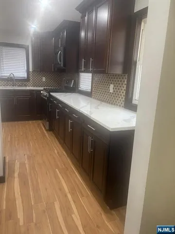 a view of a window with a small space