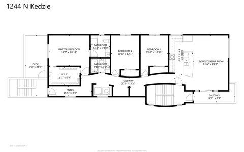 $625,000 | 1244 North Kedzie Avenue, Unit 4, Chicago, IL 60651