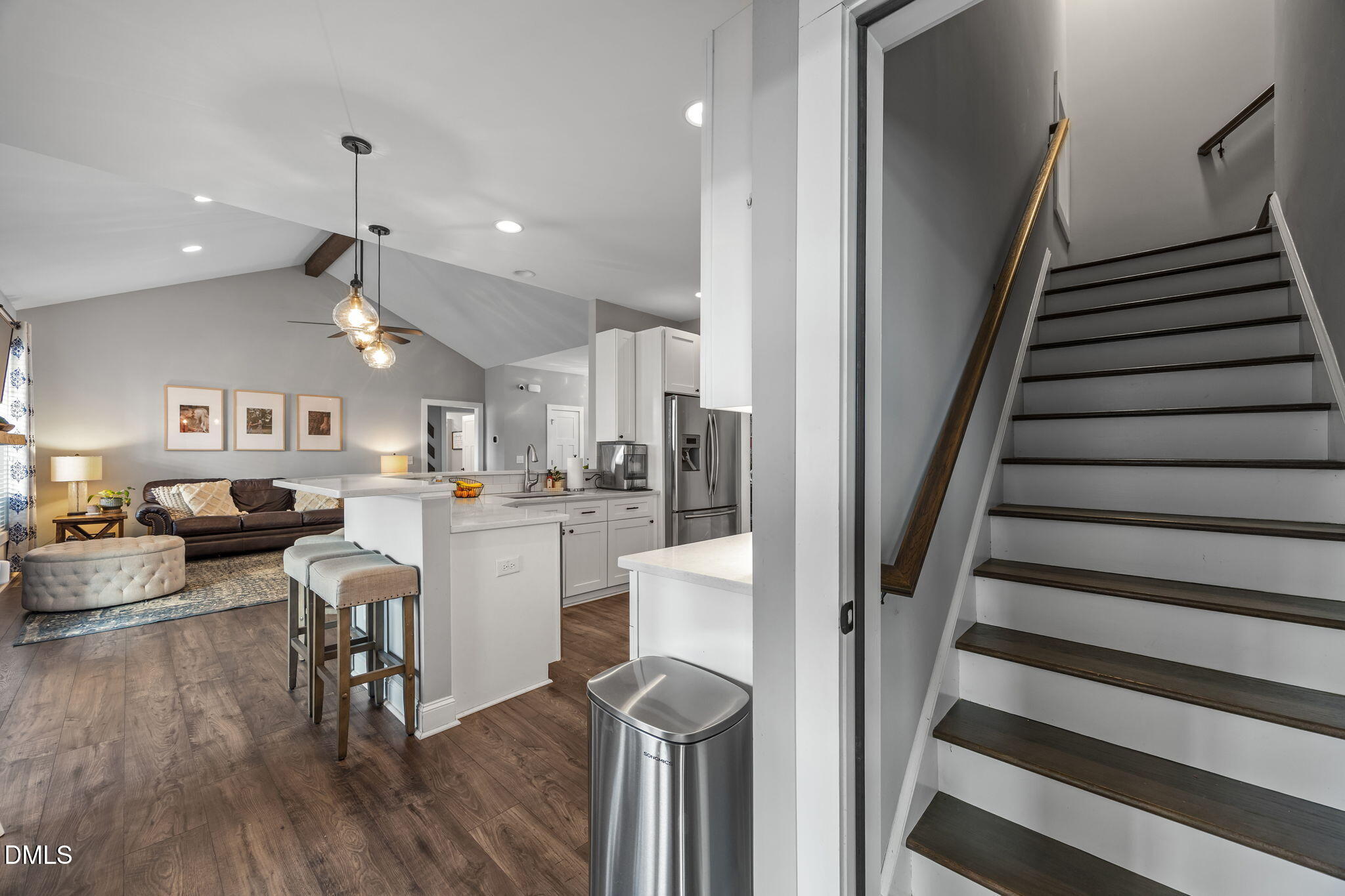 2265 Lacy Holt Road Graham, NC 27253 - Photo 24 of 43 a open kitchen with sink and wooden floor