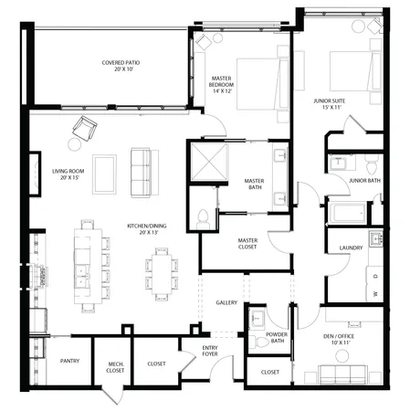 $960,000 | 1 Hill Farm Court, Unit 107, North Oaks, MN 55127