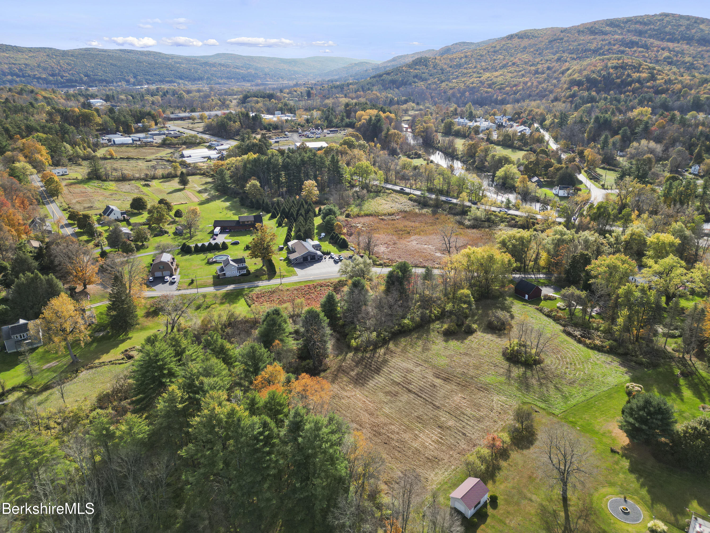 0 Church Street Lee, MA 01238 - Photo 16 of 16 an aerial view of residential houses with outdoor space