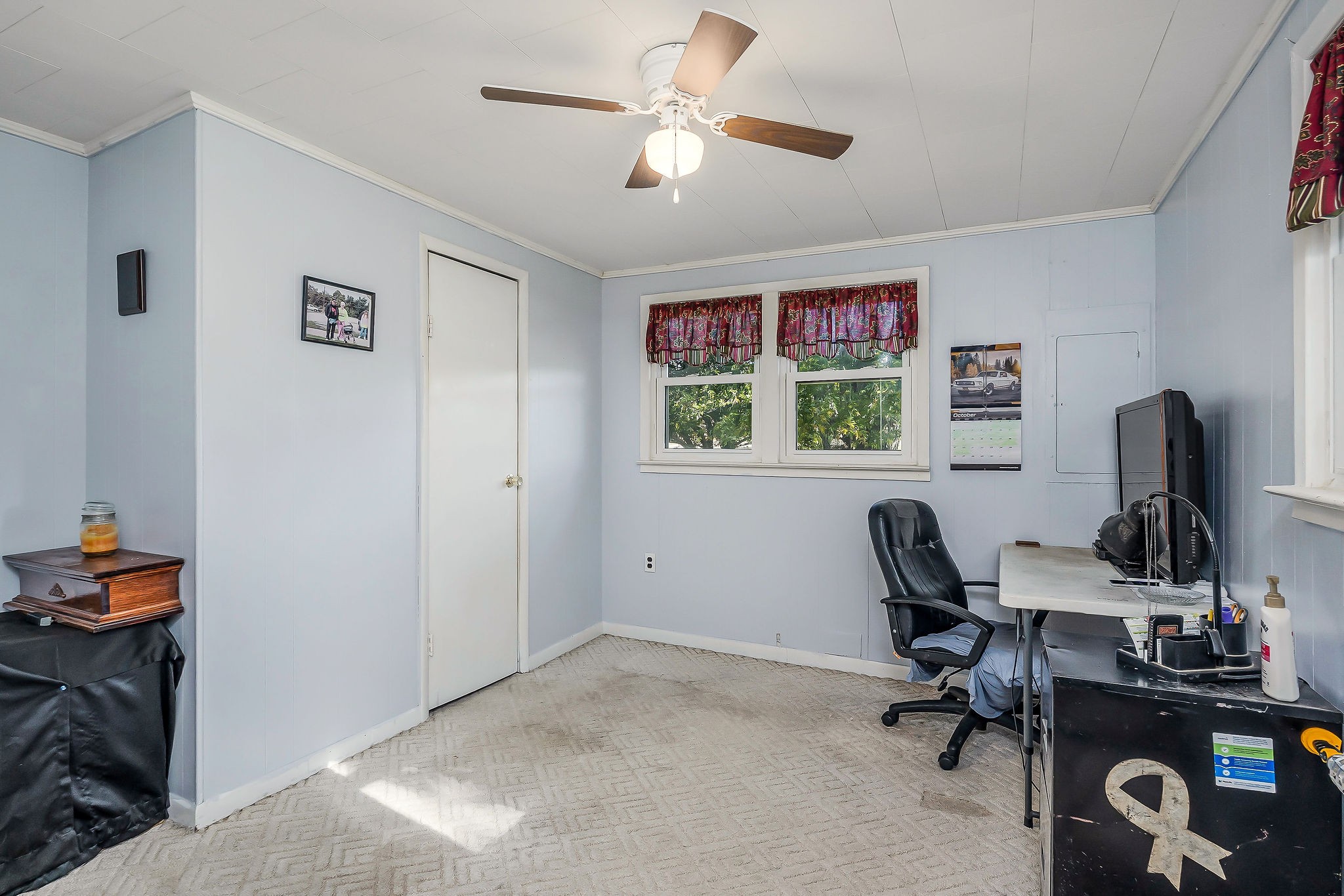 2634 Pine Grove Road Spencer, TN 38585 - Photo 17 of 33 a view of a workspace with furniture and a window