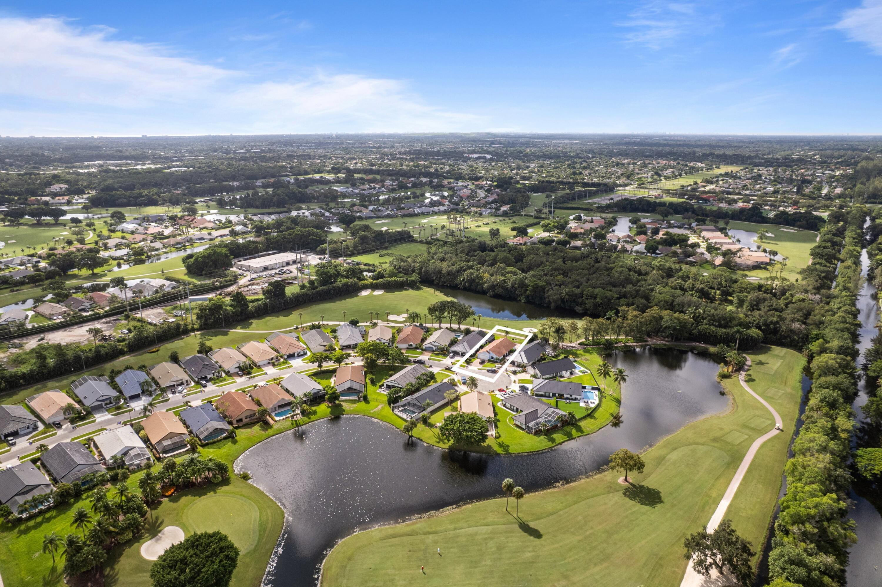 21452 Bridgeview Drive Boca Raton, FL 33428 - Photo 33 of 77 Aerial Neighborhood View