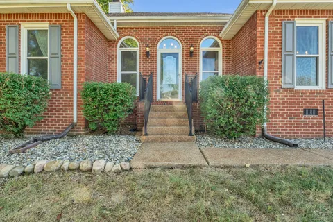 a front view of a house