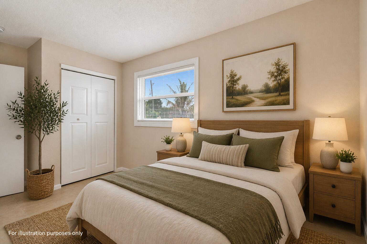 1618 West 26th Court, Unit D Riviera Beach, FL 33404 - Photo 11 of 23 Cozy minimalist bedroom with natural lig