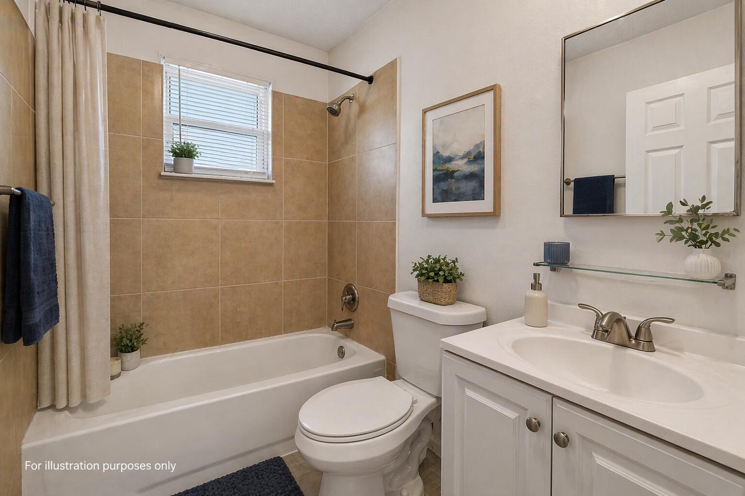 1618 West 26th Court, Unit D Riviera Beach, FL 33404 - Photo 13 of 23 Modern bathroom with neutral tones and p
