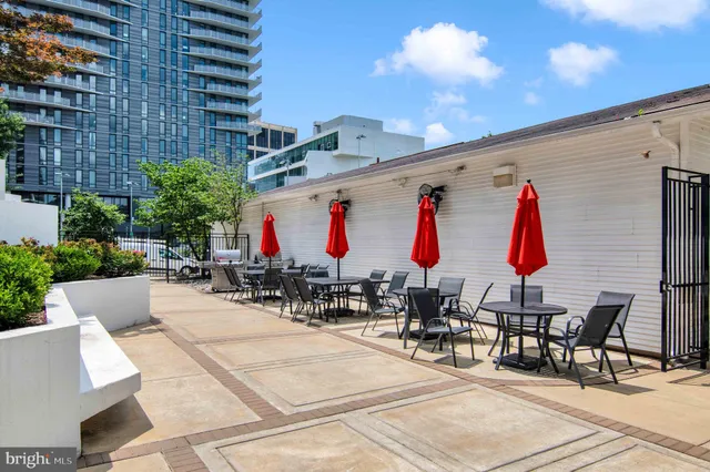 a view of a swimming pool and a terrace