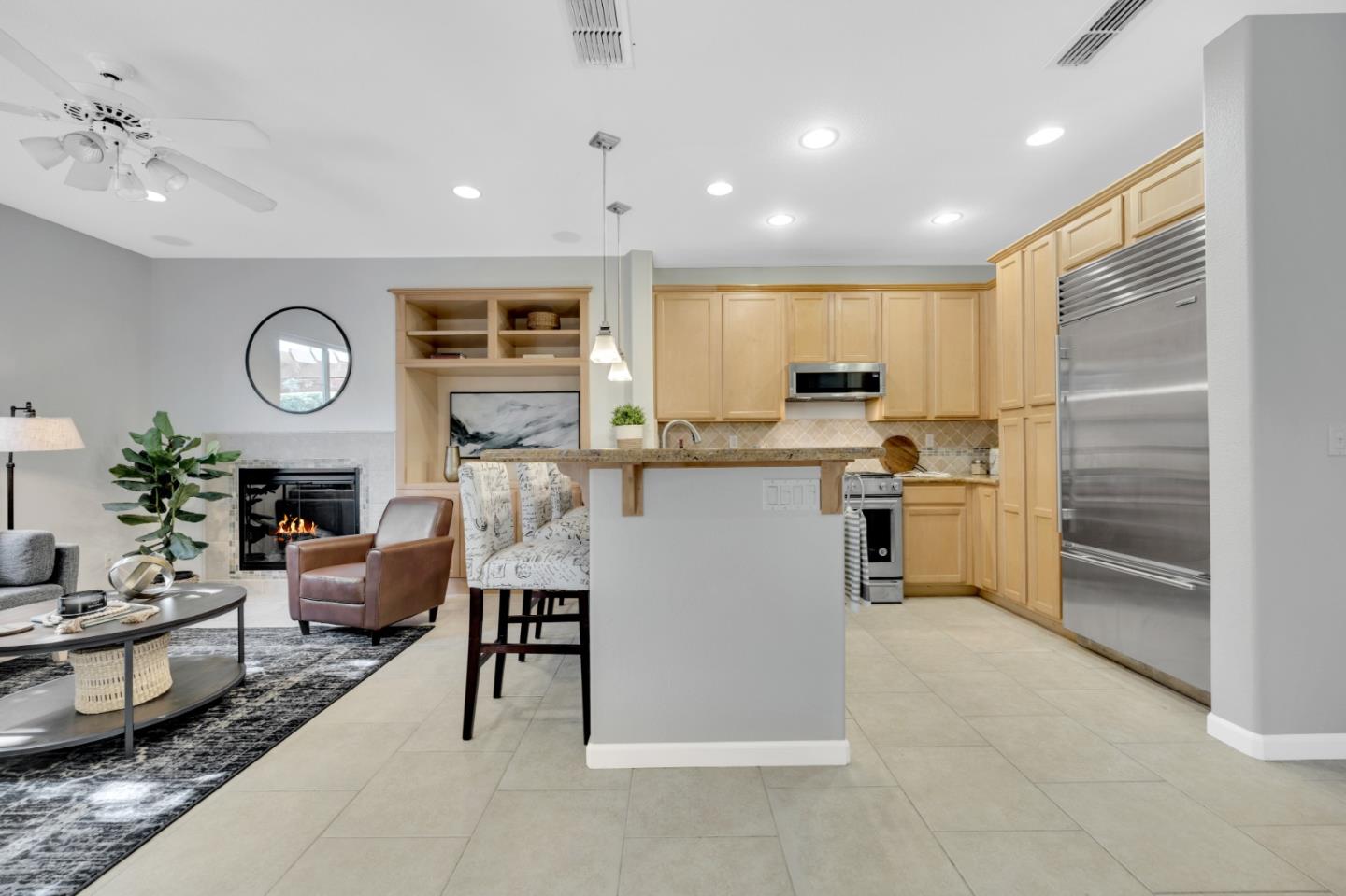 6367 Brando Loop Fair Oaks, CA 95628 - Photo 13 of 59 a kitchen with cabinets a sink and stainless steel appliances
