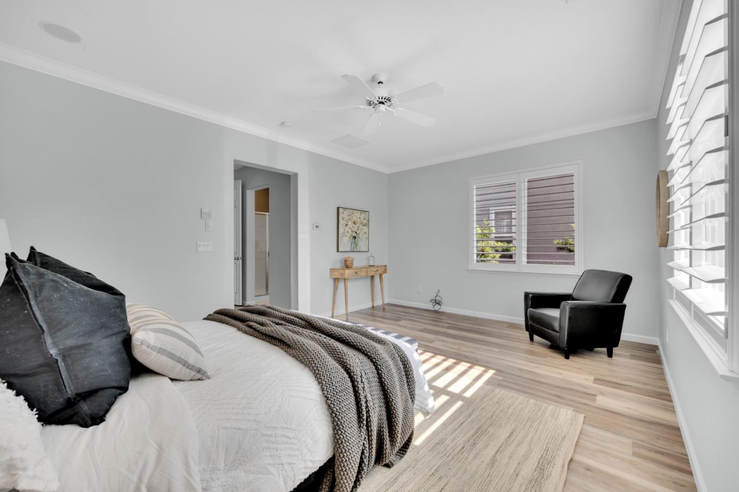 6367 Brando Loop Fair Oaks, CA 95628 - Photo 45 of 59 a bedroom with a bed and wooden floor