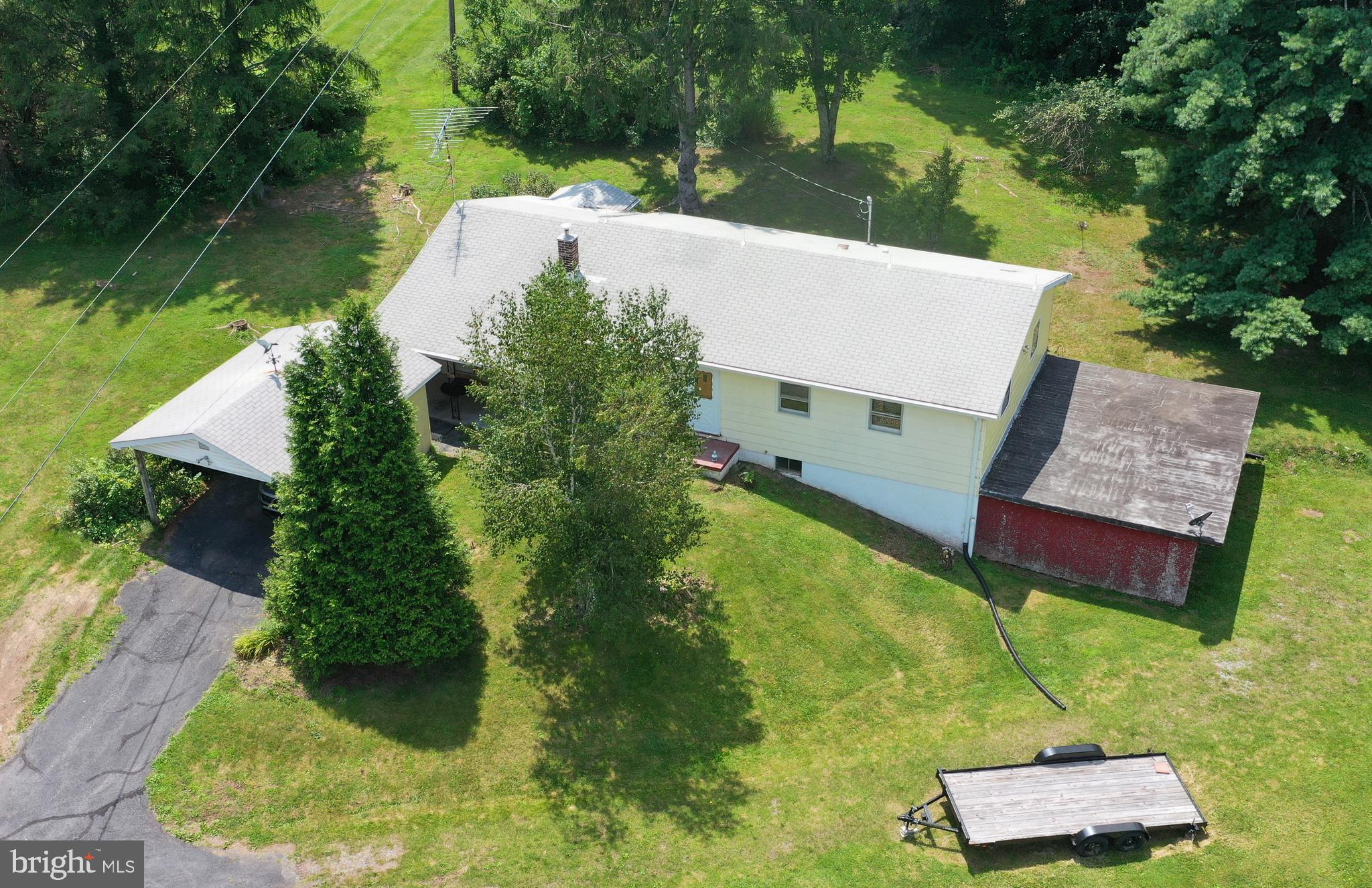 500 Dunmore Ridge Road Augusta, WV 26704 - Photo 2 of 43 Front of house from the air