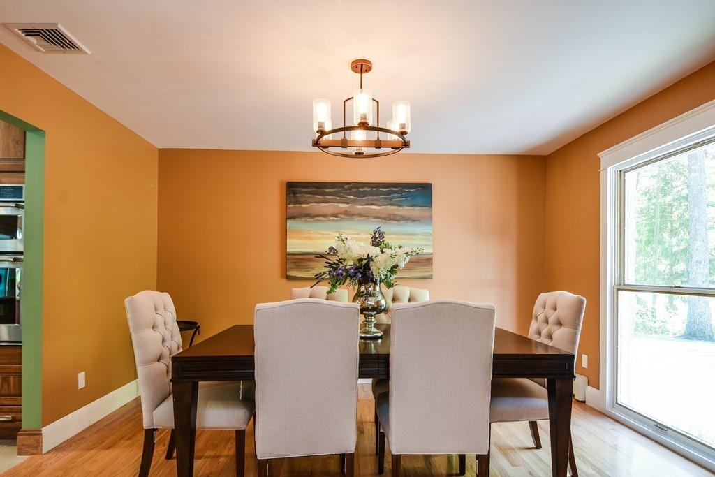 10 Lantern Road Framingham, MA 01702 - Photo 9 of 32 a dining room with furniture a window and a chandelier