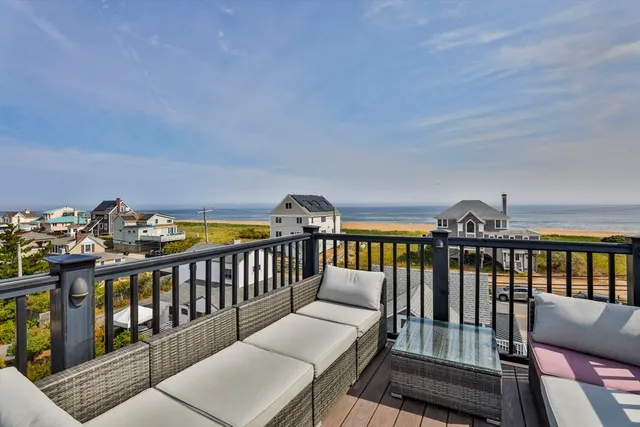 a view of a chairs in a balcony