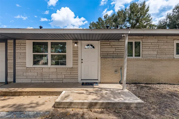 a front view of a house