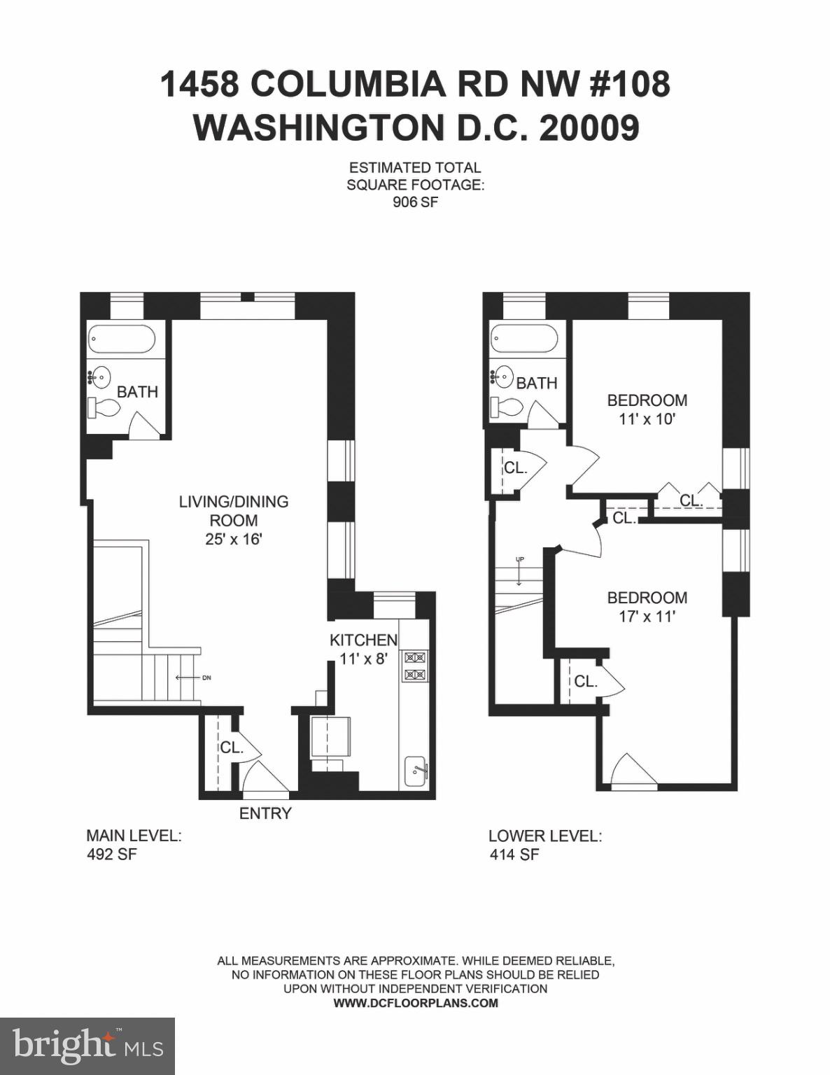 1458 Columbia Road Northwest, Unit 108 Washington, DC 20009 - Photo 29 of 29 Floor Plan