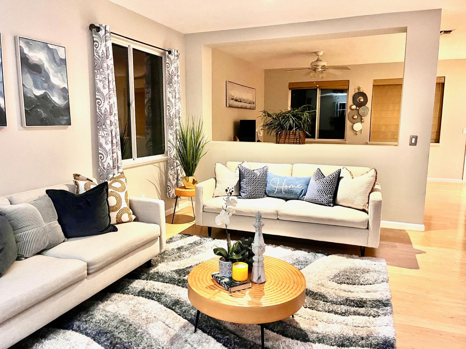 1450 Longhorn Lane Patterson, CA 95363 - Photo 15 of 32 a living room with furniture and view of kitchen