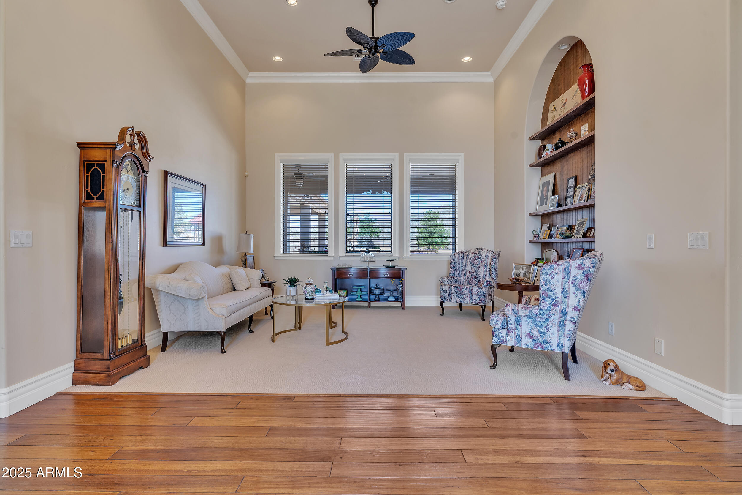 7172 Gelding Lane Coolidge, AZ 85128 - Photo 6 of 45 a living room with furniture and a chandelier