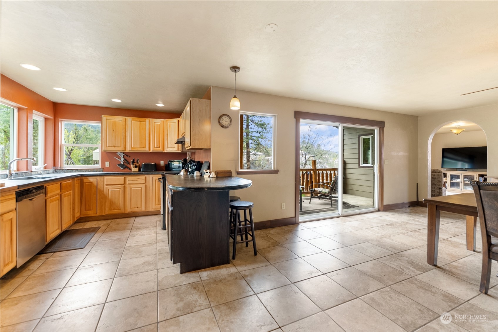 36 Twisp Airport Road Twisp, WA 98856 - Photo 17 of 38 a kitchen with a cabinets and counter space