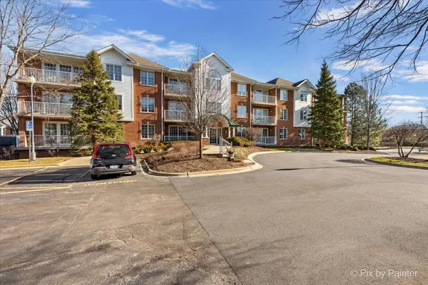 a building with view of street