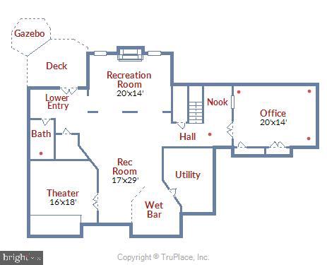 6661 South Clifton Road Frederick, MD 21703 - Photo 68 of 68 Lower level floor plan