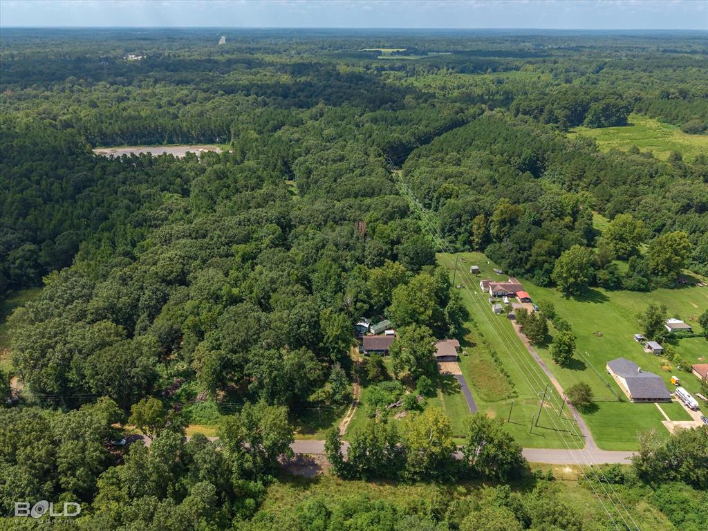 an aerial view of residential houses with outdoor and green space