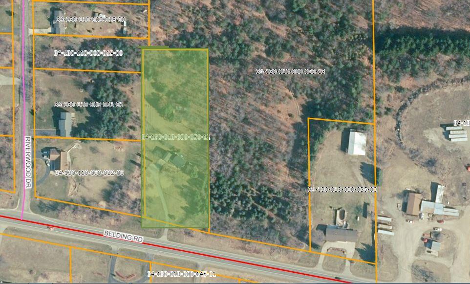 6760 Belding Road Belding, MI 48809 - Photo 31 of 40 parcel map