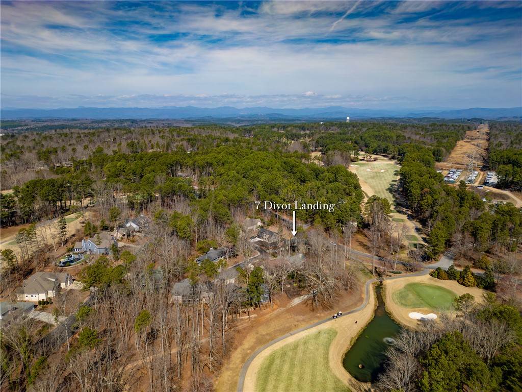 7 Divots Landing Salem, SC 29676 - Photo 40 of 47 This elevated perspective captures a home nestled within a sprawling golf course community.