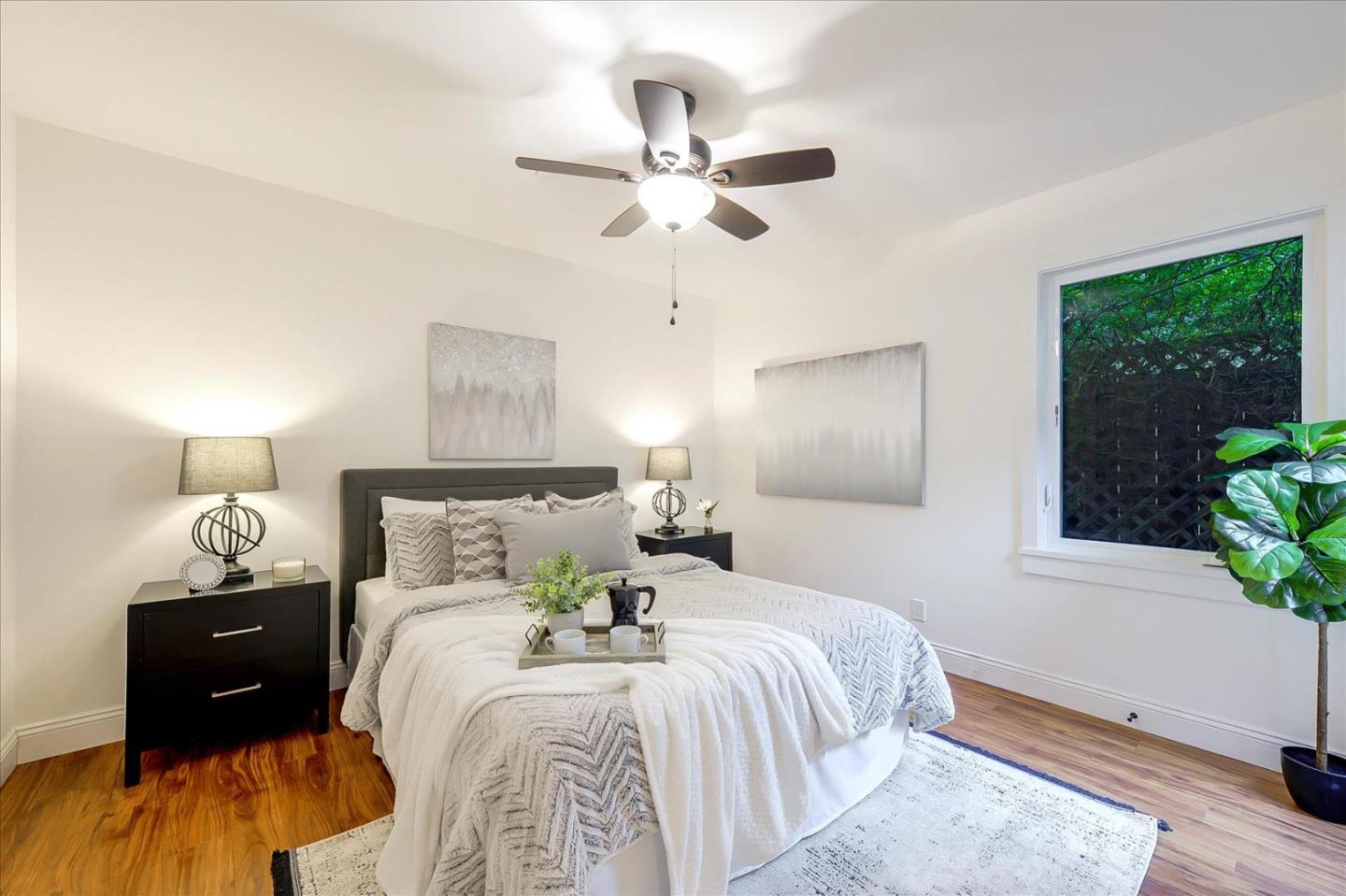 112 Haight Street Menlo Park, CA 94025 - Photo 37 of 47 a bedroom with a bed and a window