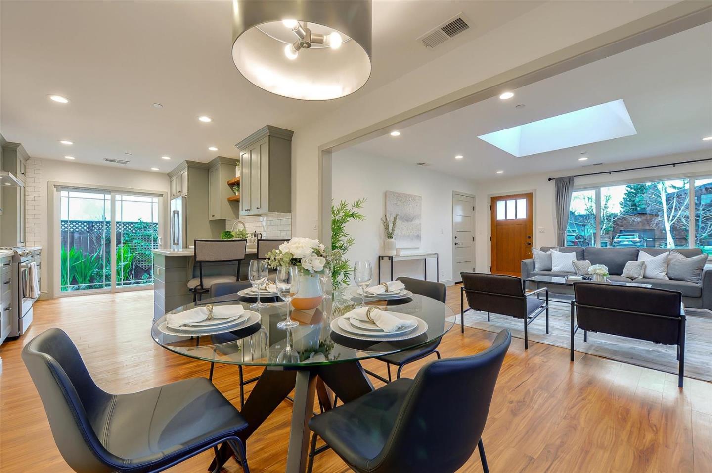 112 Haight Street Menlo Park, CA 94025 - Photo 8 of 47 a view of a dining room with furniture window and outside view