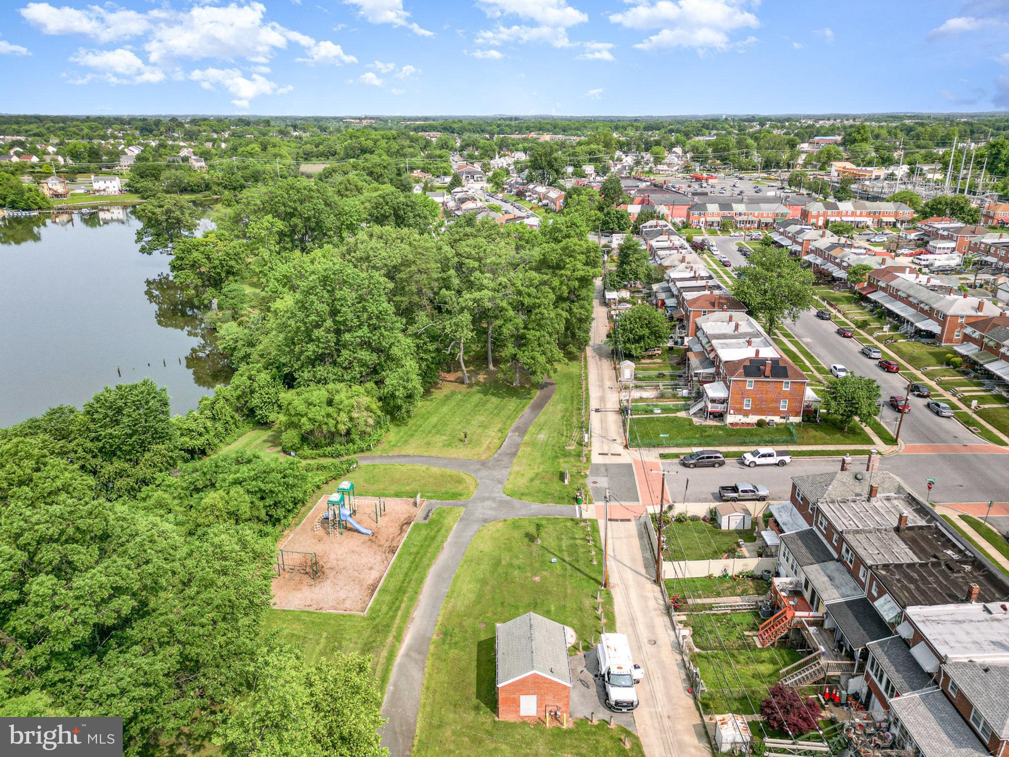 200 Riverthorn Road Middle River, MD 21220 - Photo 39 of 46 an aerial view of residential houses with outdoor space and lake view