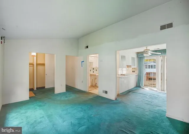 a view of an empty room