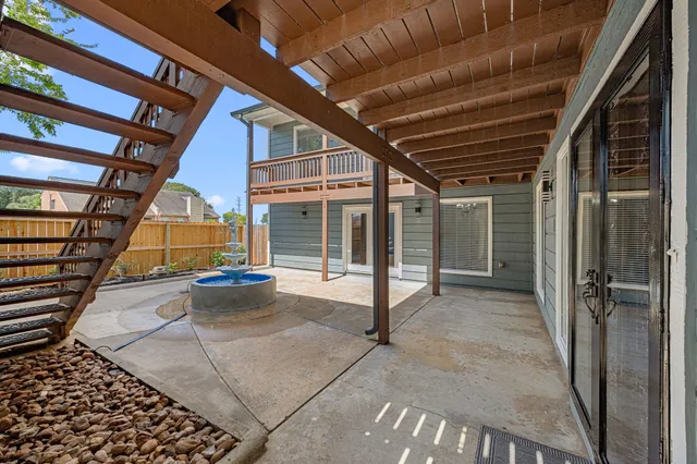 a view of a house with wooden floor