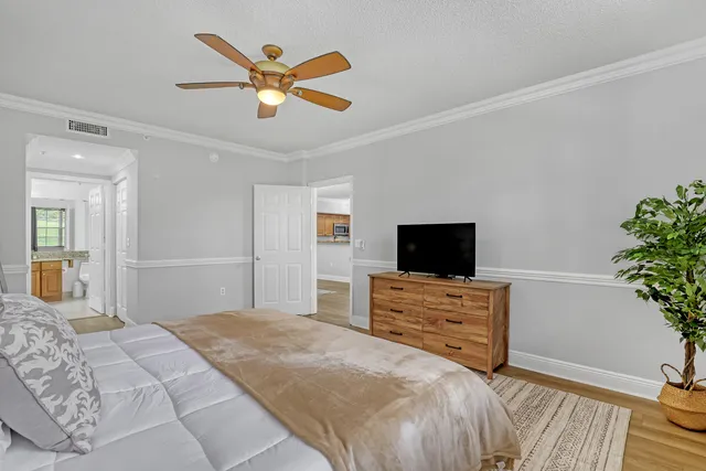 a view of a room that has a window in it