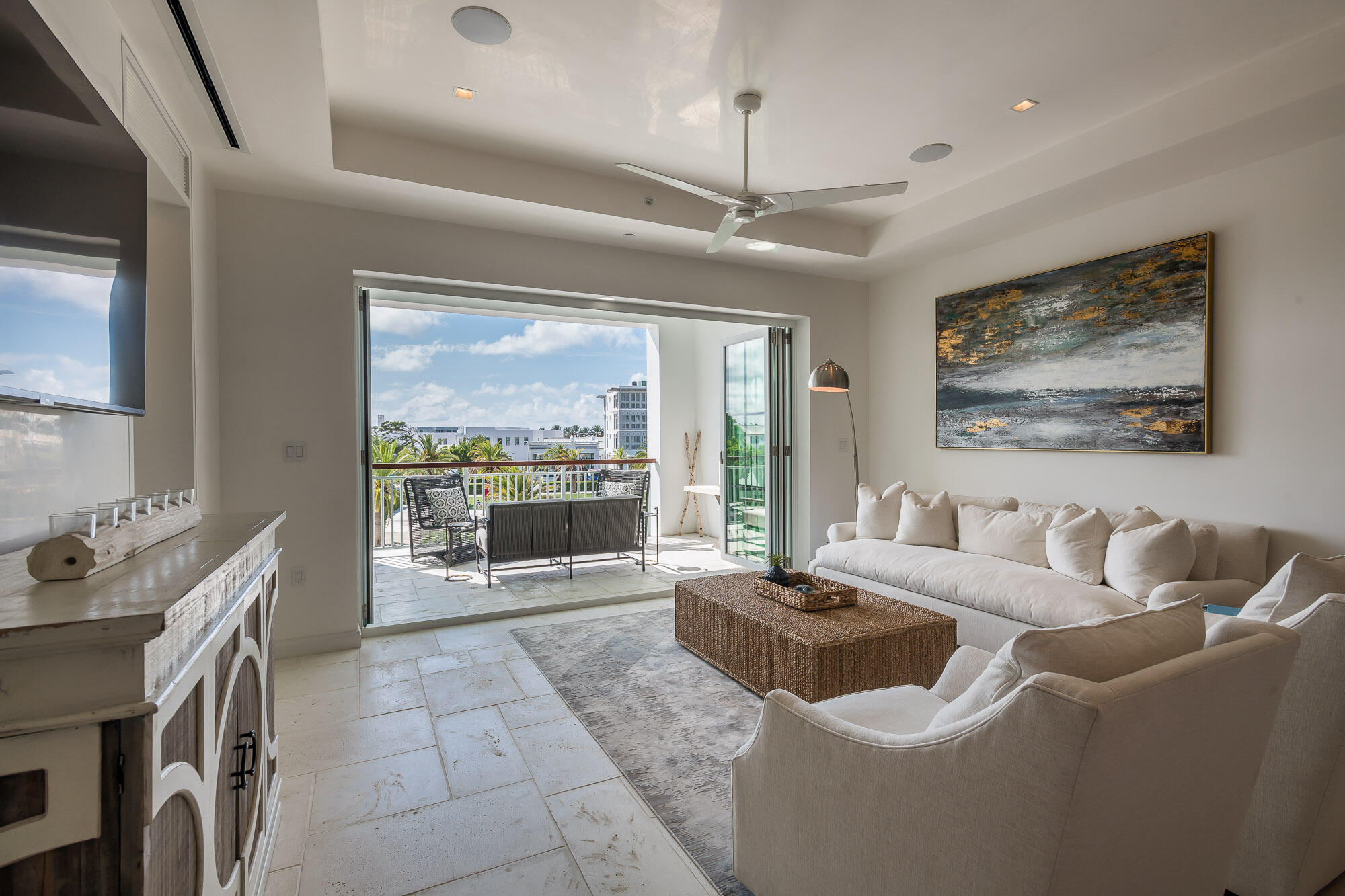74 Governors Ct Inlet Beach, Unit W202 Inlet Beach, FL 32461 - Photo 1 of 29 a living room with furniture a fireplace and a flat screen tv