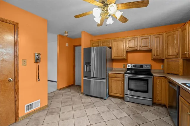 a view of a hallway with closet area