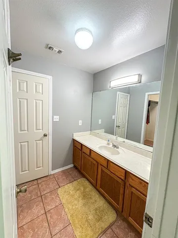 a room with a large window