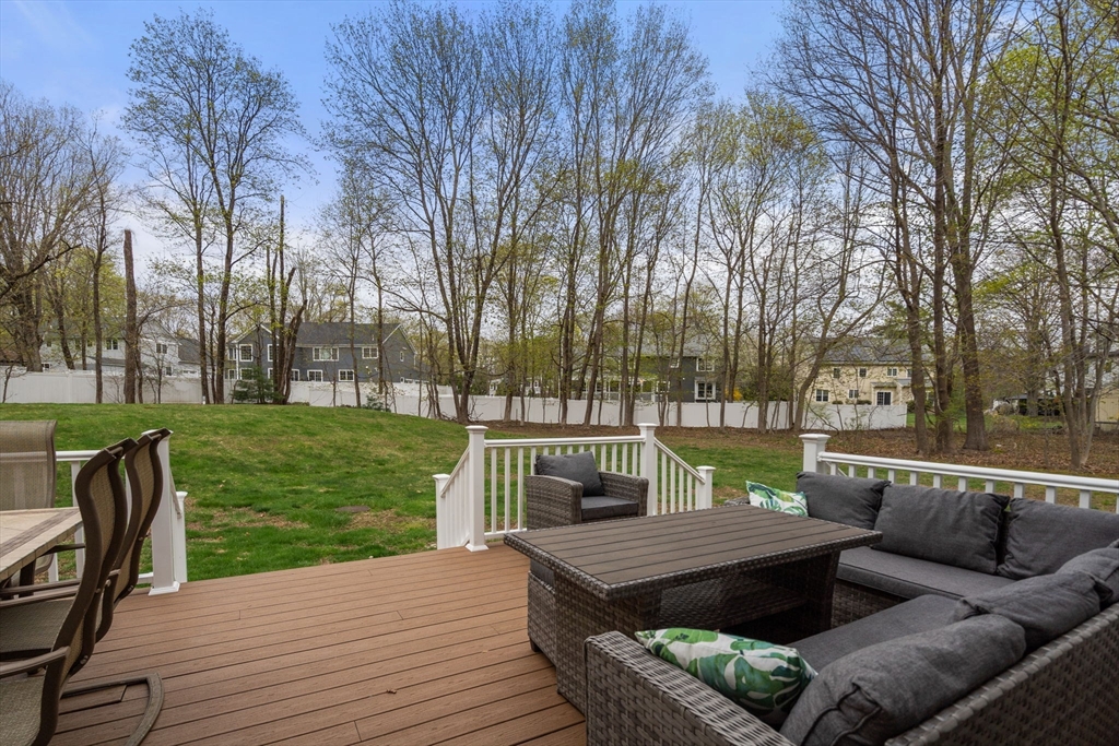 13 Lyndon Road Sharon, MA 02067 - Photo 29 of 29 a view of backyard with seating and green space