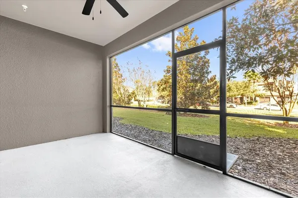 a view of an outdoor space and windows