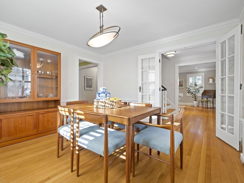 36 Summit Road Wellesley, MA 02482 - Photo 3 of 17 a view of a dining room with furniture and wooden floor