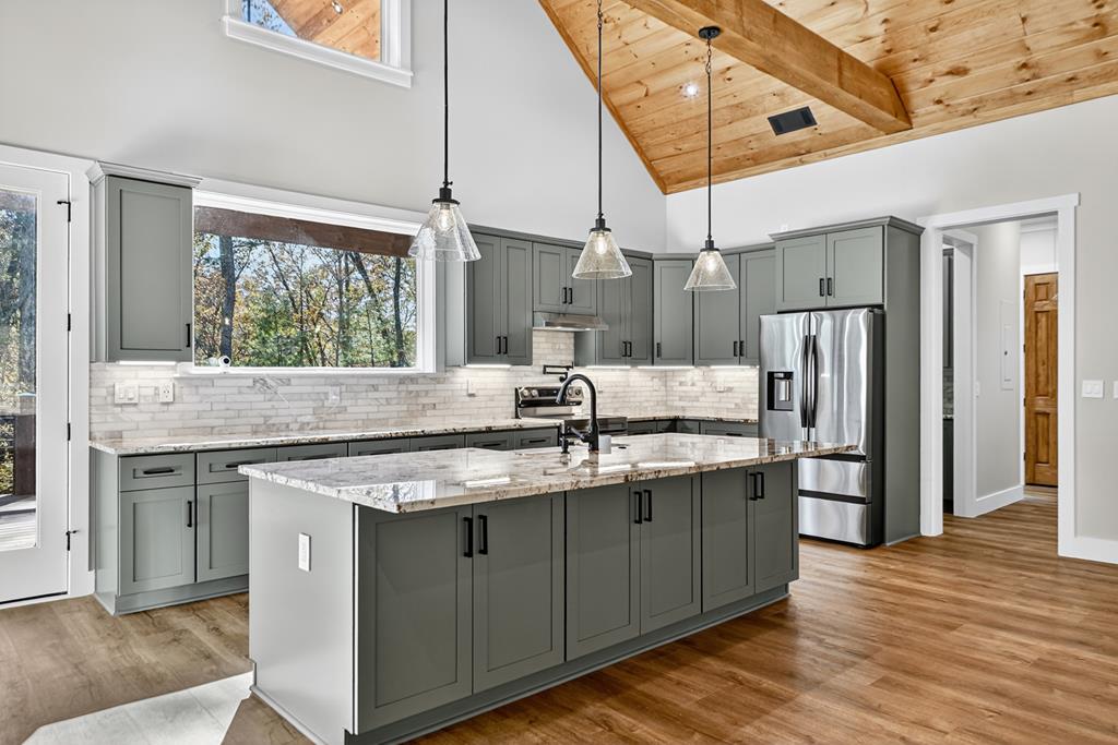 289 Scott Hollow Road Ellijay, GA 30540 - Photo 18 of 45 Large kitchen island has storage