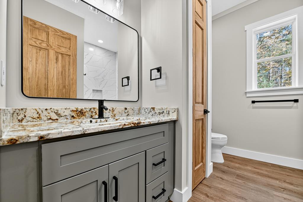 289 Scott Hollow Road Ellijay, GA 30540 - Photo 33 of 45 Guest bathroom - built in night light