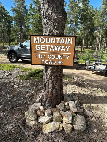 a view of a sign board